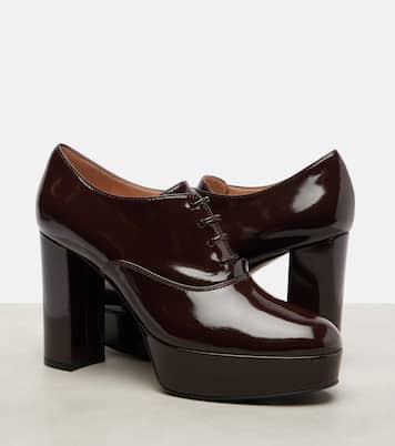 70 lace-up leather platform pumps | Gianvito Rossi