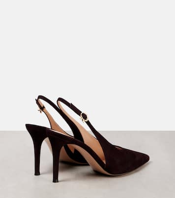 Escarpins slingback Robbie en daim | Gianvito Rossi