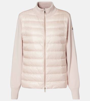 Down-paneled virgin wool cardigan | Moncler