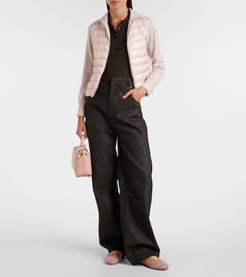 Down-paneled virgin wool cardigan | Moncler