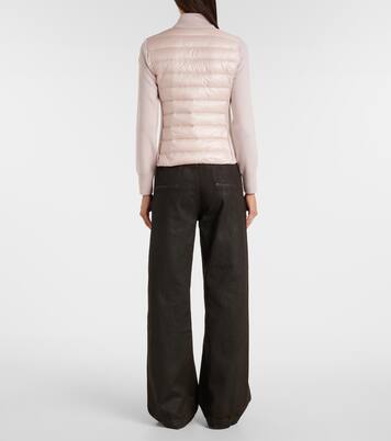 Down-paneled virgin wool cardigan | Moncler