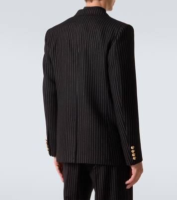 Blazer gessato in lana e seta | Valentino