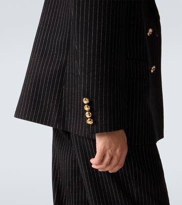 Blazer gessato in lana e seta | Valentino