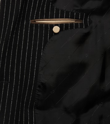 Blazer gessato in lana e seta | Valentino