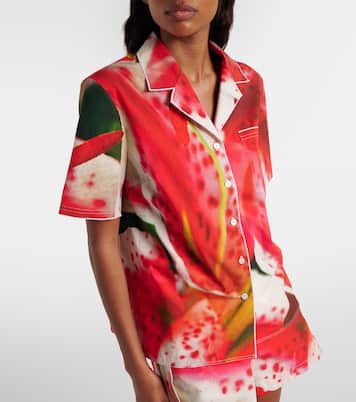 Camisa de sarga en mezcla de algodón | Tory Burch