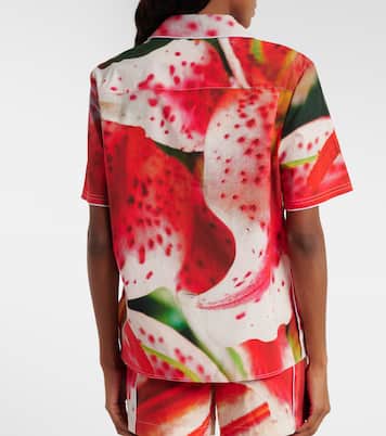 Camisa de sarga en mezcla de algodón | Tory Burch