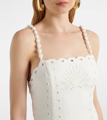 Midikleid aus einem Leinengemisch | Farm Rio