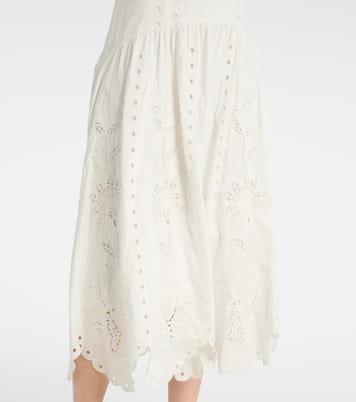 Midikleid aus einem Leinengemisch | Farm Rio