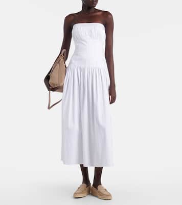 Raffia-trimmed suede loafers | Tod's