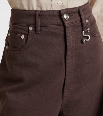 Jeans siamese a gamba larga in denim a vita media | Sportmax