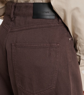 Jeans siamese a gamba larga in denim a vita media | Sportmax