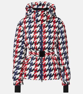 Candice houndstooth down ski jacket | Perfect Moment