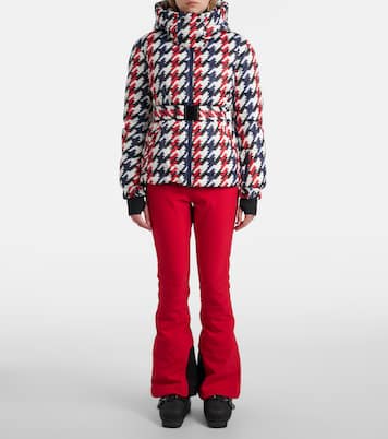 Candice houndstooth down ski jacket | Perfect Moment