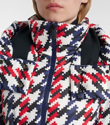 Candice houndstooth down ski jacket | Perfect Moment