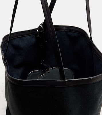 Wendbare Tote Bag Park Three Stitch mit Leder | The Row