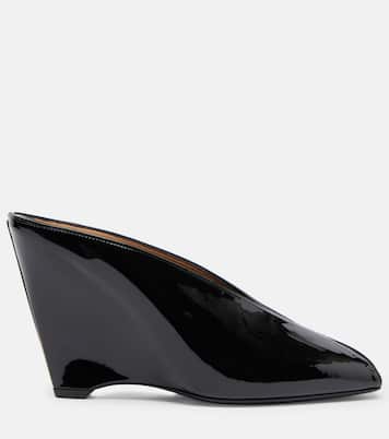 Alicia 95 patent leather wedge mules | Ferragamo