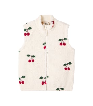 Bedruckte Weste Jody aus Teddyfleece | Konges Sløjd