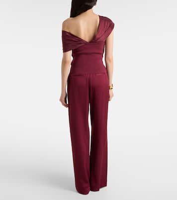 Celiana organza-trimmed knitted top | Simkhai