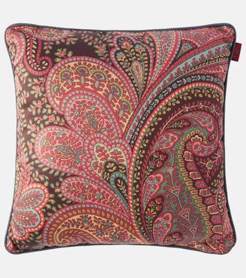 Giano paisley cotton cushion | Etro