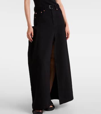 Falda larga de denim | Sacai