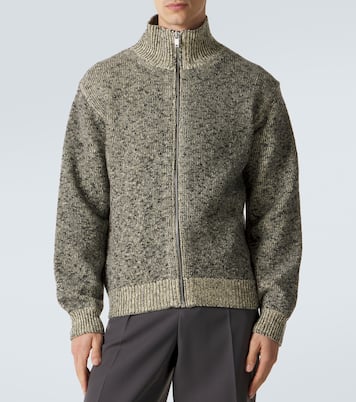 Wool and cotton zip-up cardigan | Jil Sander