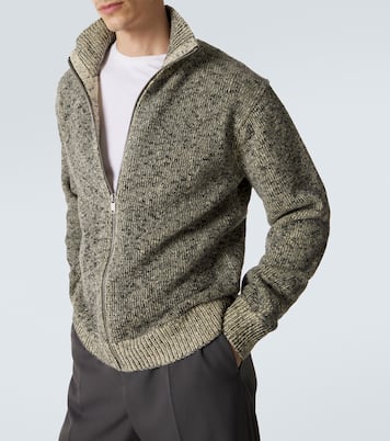 Wool and cotton zip-up cardigan | Jil Sander