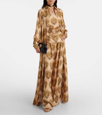 Printed silk shirt dress | Dolce&Gabbana