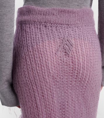 Jupe midi à plumes | The Attico