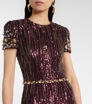 Ninetta sequined gown | Jenny Packham