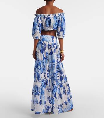 Floral cotton wide-leg pants | Farm Rio