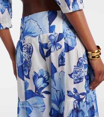 Floral cotton wide-leg pants | Farm Rio