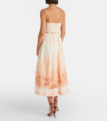 Wanderlust printed cotton midi dress | Zimmermann