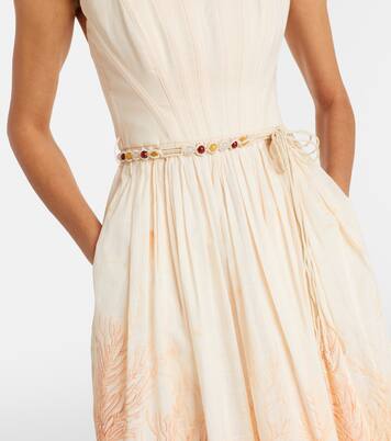 Wanderlust printed cotton midi dress | Zimmermann