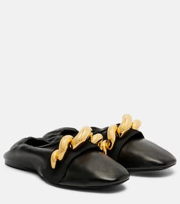 Verzierte Ballerinas Jewel aus Leder | Alaïa