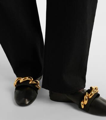 Verzierte Ballerinas Jewel aus Leder | Alaïa