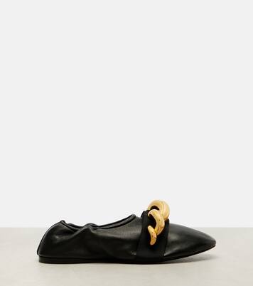 Verzierte Ballerinas Jewel aus Leder | Alaïa