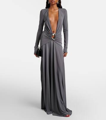 Abito lungo Orica in jersey   | Christopher Esber