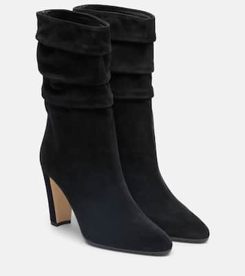 Calasso suede mid-calf boots | Manolo Blahnik