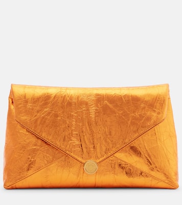 Clutch Envelope Medium aus Metallic-Leder | Dries Van Noten