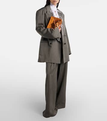 Clutch Envelope Medium aus Metallic-Leder | Dries Van Noten