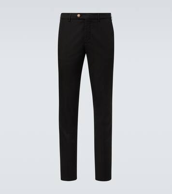 Cotton-blend slim pants | Brunello Cucinelli