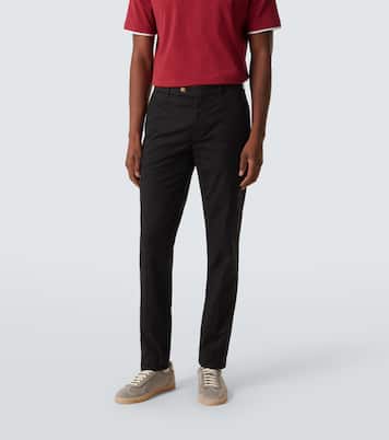 Cotton-blend slim pants | Brunello Cucinelli
