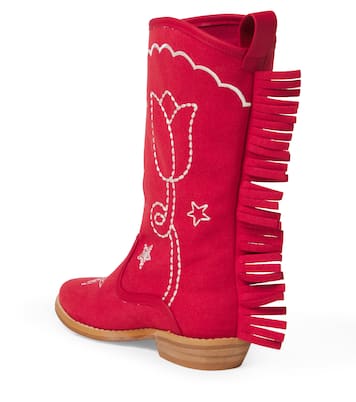 Embroidered fringed cowboy boots | Stella McCartney Kids