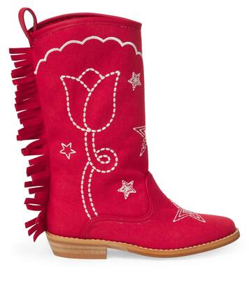 Embroidered fringed cowboy boots | Stella McCartney Kids