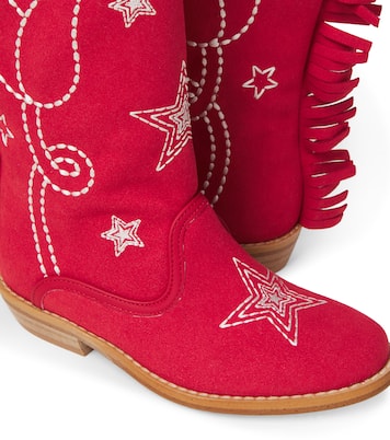 Embroidered fringed cowboy boots | Stella McCartney Kids