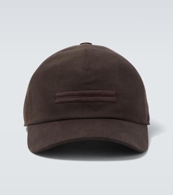 Cappello da baseball in lino con ricamo | Zegna