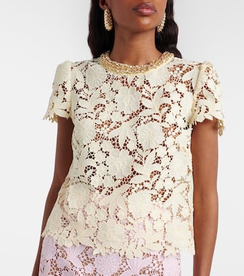 Top en crochet à ornements | Self-Portrait