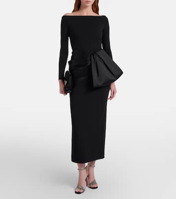 Rhianne satin-trimmed cocktail dress | Solace London