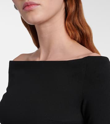 Rhianne satin-trimmed cocktail dress | Solace London