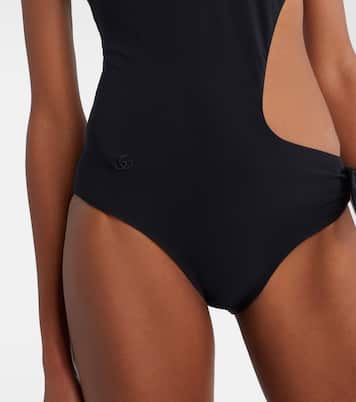 Bow-detail cutout swimsuit | Gucci